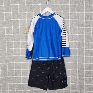 Cabana Life Shark Rash Guard Set